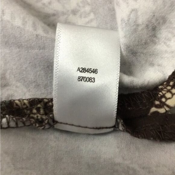 Denim & Company Long Sleeve Round Neck Paisley Printed Tunic, Pink, size L - Picture 7 of 7